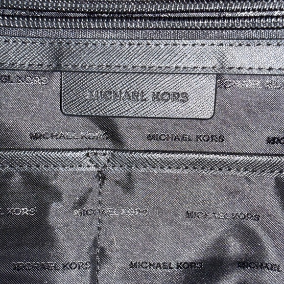 Michael Kors Black Tote with Gold Accents - Picture 7 of 11